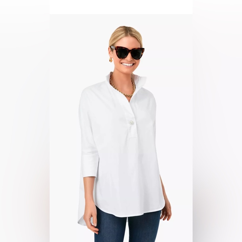 Tuckernuck Blanc Willow Blouse XXL